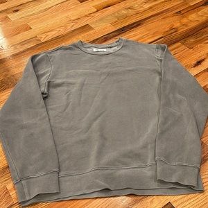 Gray pullover hoodie